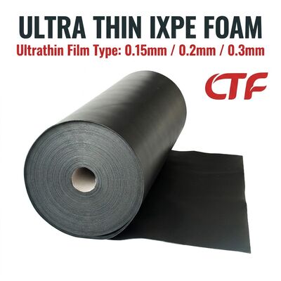 0.15mm 0.2mm 0.3mm 薄 IXPE 泡スロールゴム テープと電子アプリケーションのための防水保温材料