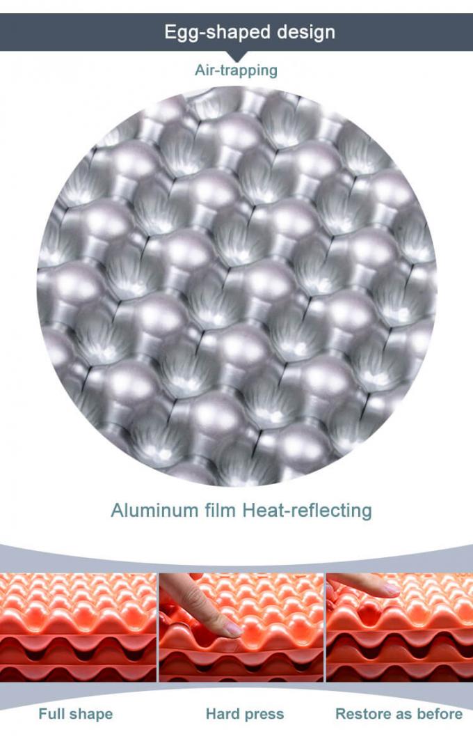 ホールセール ダブル折り畳み式寝具 白アルミフィルム 閉ざされたセル IXPE XPE 防水キャンプ用泡スリーピングパッド 2人 4